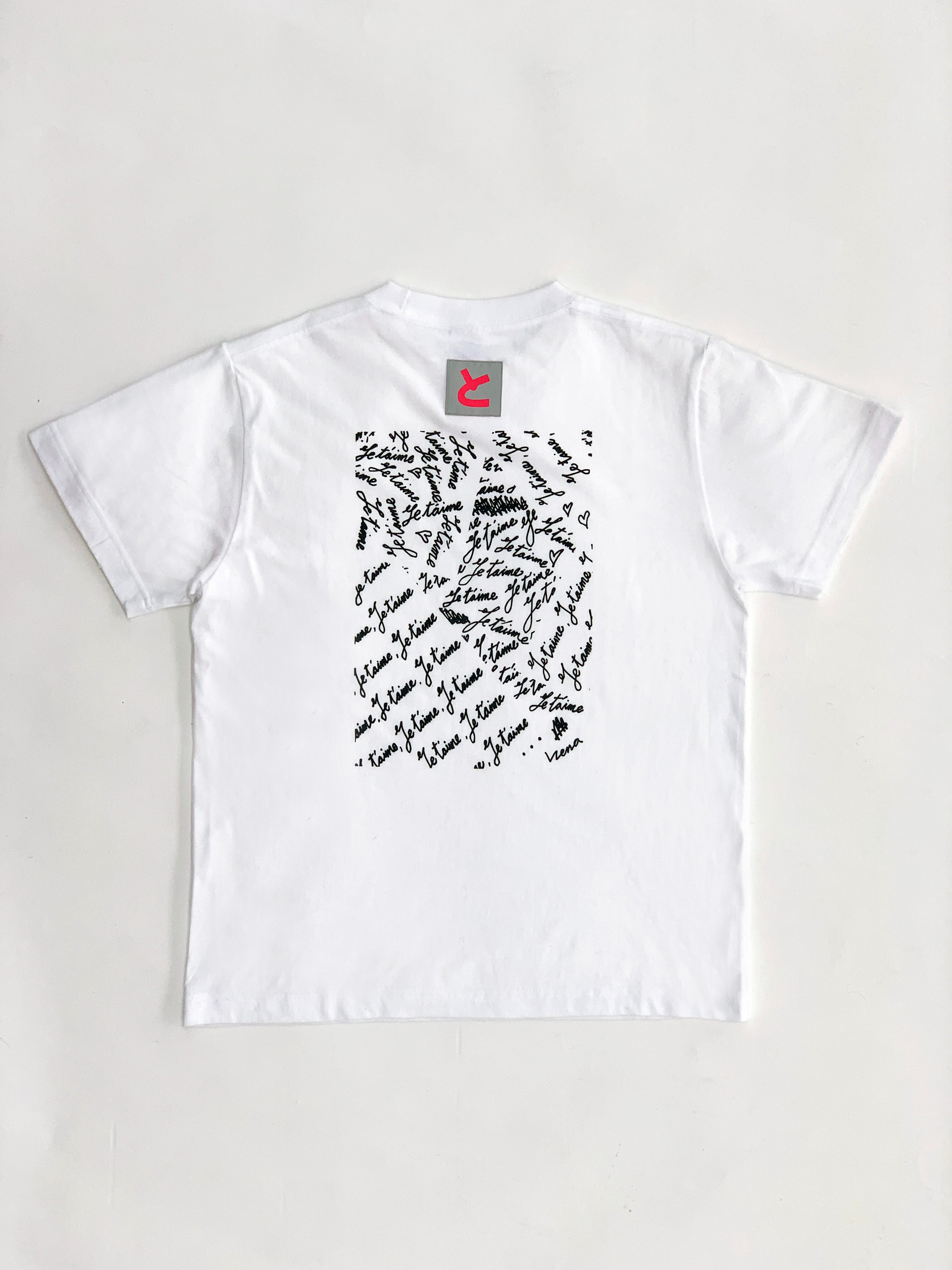 【Je T'aime】T-shirt（White）